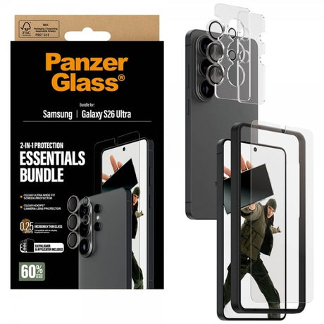 PanzerGlass Samsung Galaxy S26 Ultra Näytönsuoja ja Kamerasuojus 2-in-1-paketti