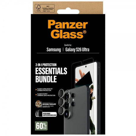 PanzerGlass Samsung Galaxy S26 Ultra Näytönsuoja ja Kamerasuojus 2-in-1-paketti