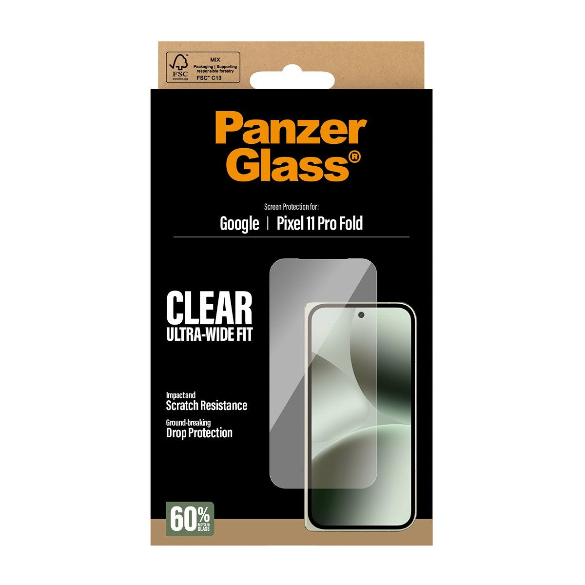 PanzerGlass Google Pixel 11 Pro Fold Näytönsuoja Ultra-Wide Fit