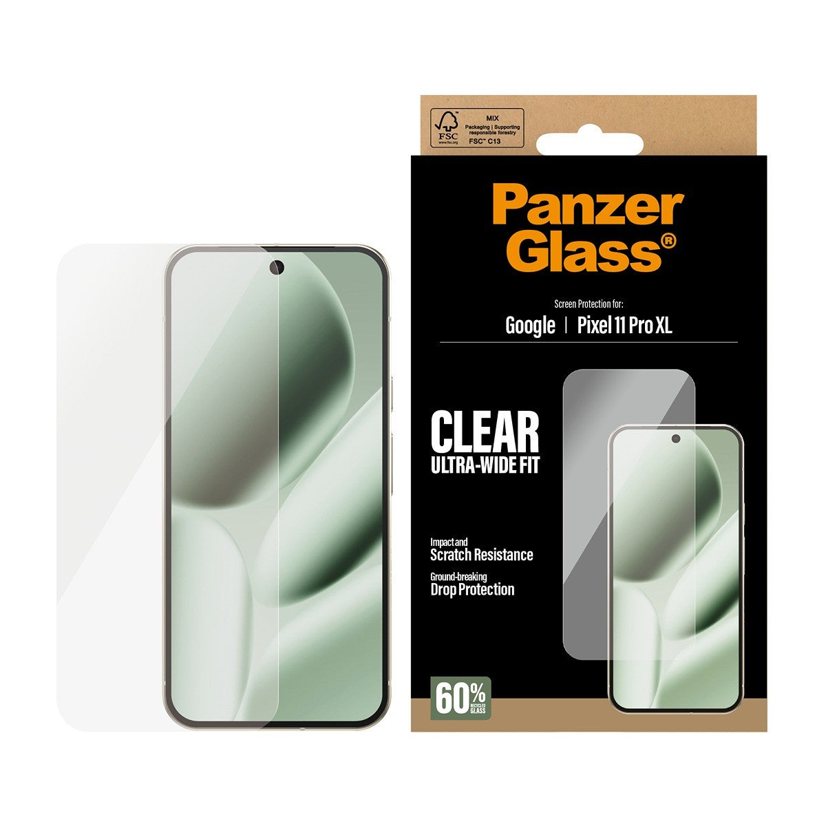 PanzerGlass Google Pixel 11 Pro XL Näytönsuoja Ultra-Wide Fit