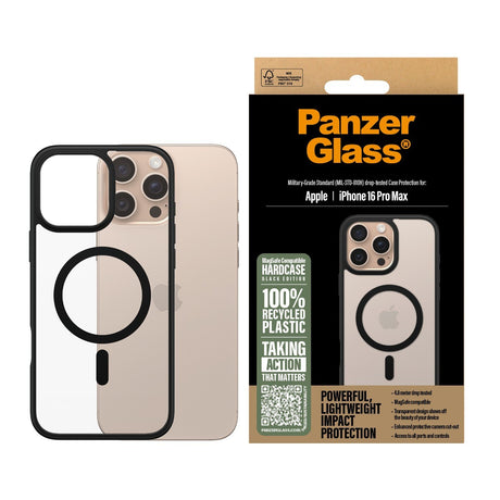 PanzerGlass iPhone 16 Pro Max Kuori HardCase MagSafe Musta