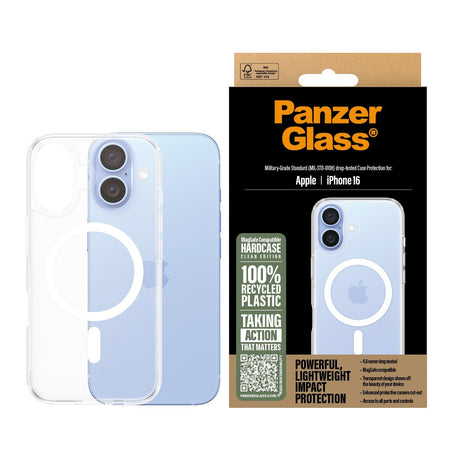 PanzerGlass iPhone 16 Kuori HardCase MagSafe Kirkas