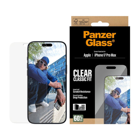 PanzerGlass iPhone 17 Pro Max Näytönsuoja Classic Fit EasyAligner
