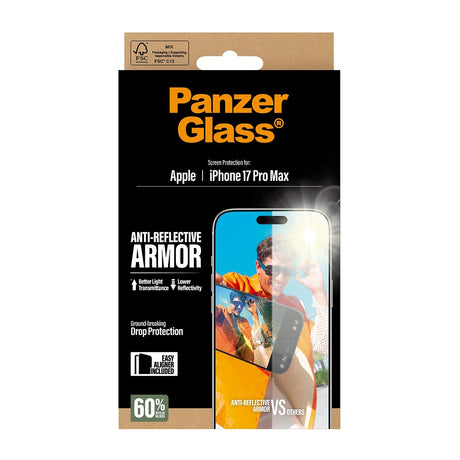 PanzerGlass iPhone 17 Pro Max Näytönsuoja Ultra-Wide Fit Anti-reflective EasyAligner
