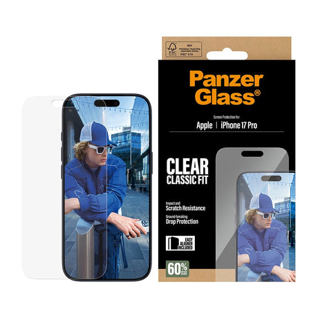 PanzerGlass iPhone 17 Pro Näytönsuoja Classic Fit EasyAligner