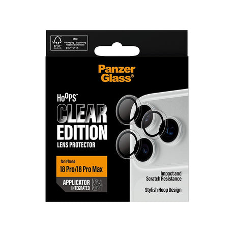 PanzerGlass iPhone 18 Pro/iPhone 18 Pro Max Kameran linssinsuojus Hoops Kirkas