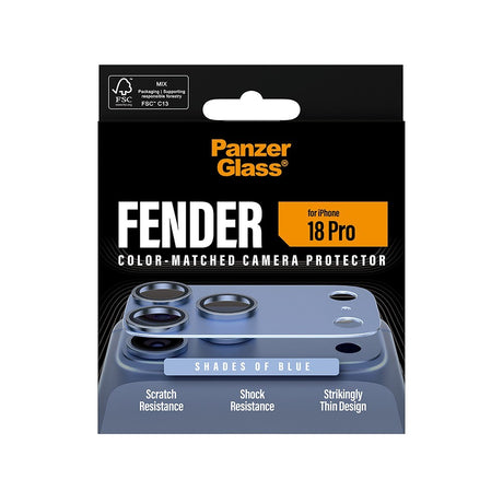 PanzerGlass iPhone 18 Pro Kameran linssinsuojus Fender Sininen
