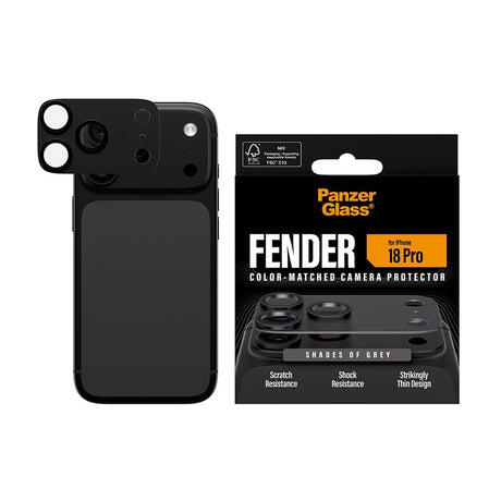 PanzerGlass iPhone 18 Pro Kameran linssinsuojus Fender Harmaa