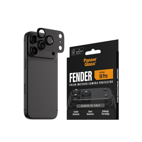 PanzerGlass iPhone 18 Pro Kameran linssinsuojus Fender Harmaa