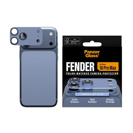 PanzerGlass iPhone 18 Pro Max Kameran linssinsuojus Fender Sininen