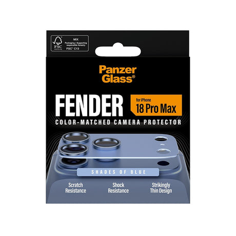 PanzerGlass iPhone 18 Pro Max Kameran linssinsuojus Fender Sininen