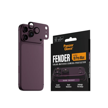 PanzerGlass iPhone 18 Pro Max Kameran linssinsuojus Fender Cherry