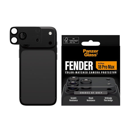 PanzerGlass iPhone 18 Pro Max Kameran linssinsuojus Fender Harmaa