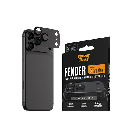 PanzerGlass iPhone 18 Pro Max Kameran linssinsuojus Fender Harmaa