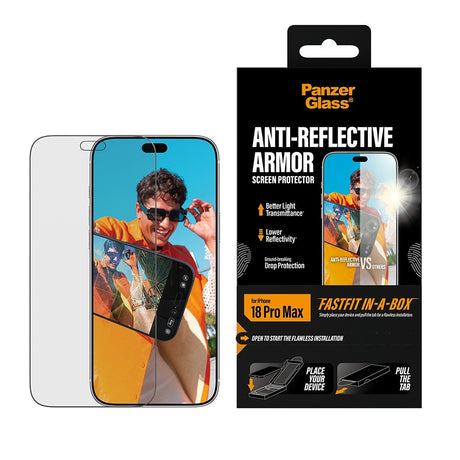 PanzerGlass iPhone 18 Pro Max Näytönsuoja Anti-reflective Armor Fastfit
