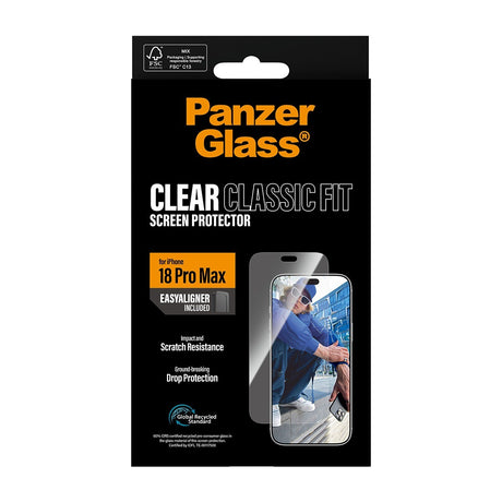 PanzerGlass iPhone 18 Pro Max Näytönsuoja Classic Fit EasyAligner