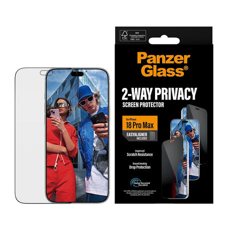 PanzerGlass iPhone 18 Pro Max Näytönsuoja Ultra-Wide Fit Privacy EasyAligner