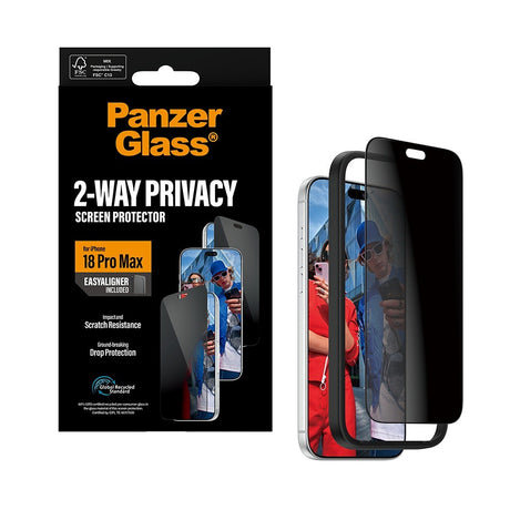 PanzerGlass iPhone 18 Pro Max Näytönsuoja Ultra-Wide Fit Privacy EasyAligner