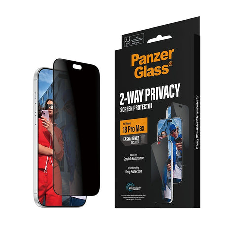 PanzerGlass iPhone 18 Pro Max Näytönsuoja Ultra-Wide Fit Privacy EasyAligner