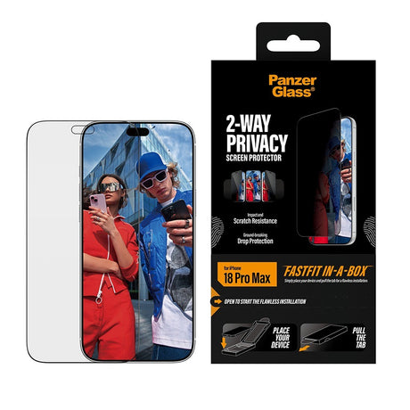 PanzerGlass iPhone 18 Pro Max Näytönsuoja Ultra-Wide Fit Privacy Fastfit
