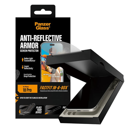 PanzerGlass iPhone 18 Pro Näytönsuoja Anti-reflective Armor Fastfit
