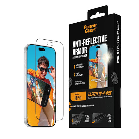 PanzerGlass iPhone 18 Pro Näytönsuoja Anti-reflective Armor Fastfit