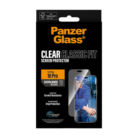 PanzerGlass iPhone 18 Pro Näytönsuoja Classic Fit EasyAligner