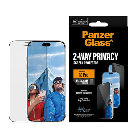 PanzerGlass iPhone 18 Pro Näytönsuoja Ultra-Wide Fit Privacy EasyAligner