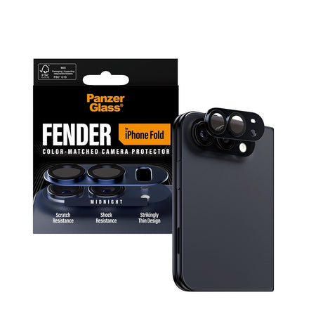 PanzerGlass iPhone Duo Kameran linssinsuojus Fender Musta