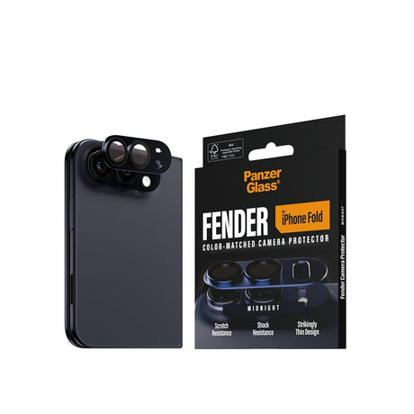 PanzerGlass iPhone Duo Kameran linssinsuojus Fender Musta