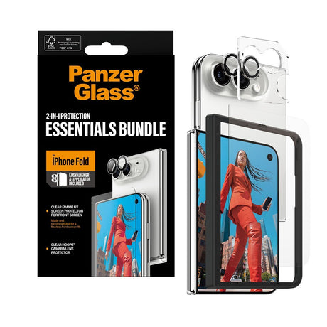PanzerGlass iPhone Duo Näytönsuoja & Kameran linssinsuojus 2-in-1 Protection Essentials Bundle