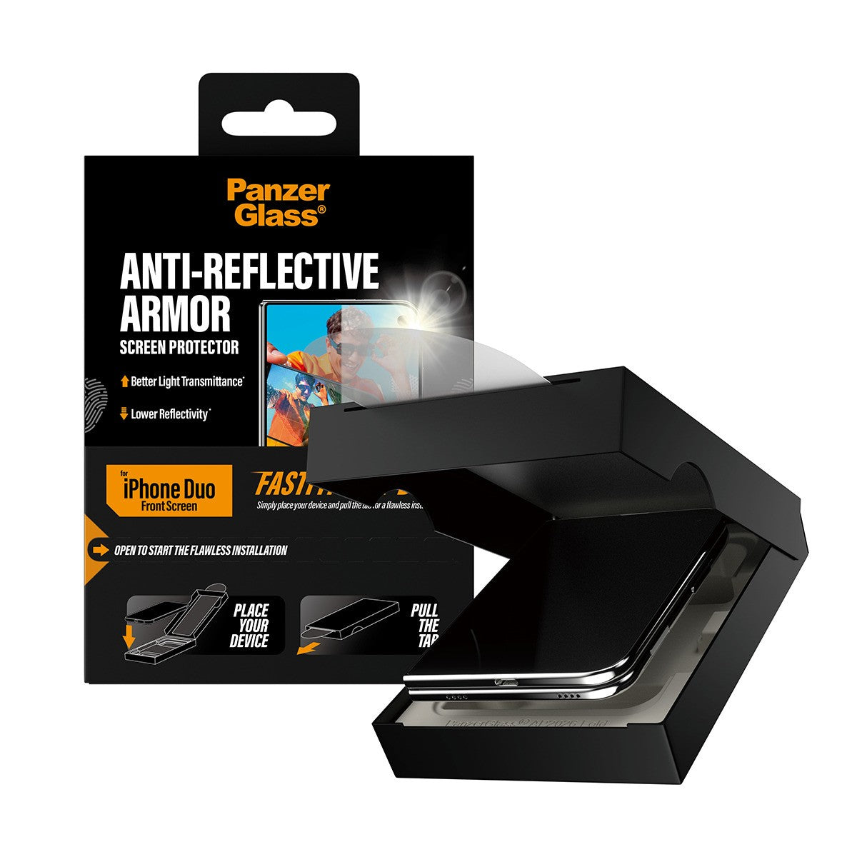 PanzerGlass iPhone Duo Näytönsuoja Anti-reflective Armor Fastfit