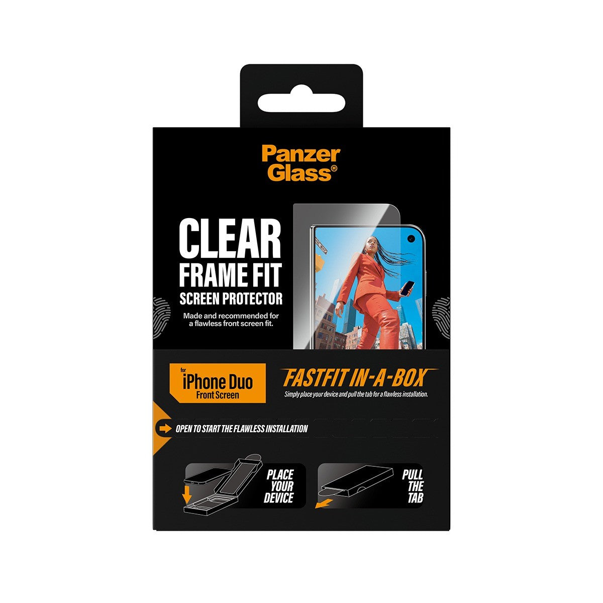 PanzerGlass iPhone Duo Näytönsuoja Frame Fit Fastfit