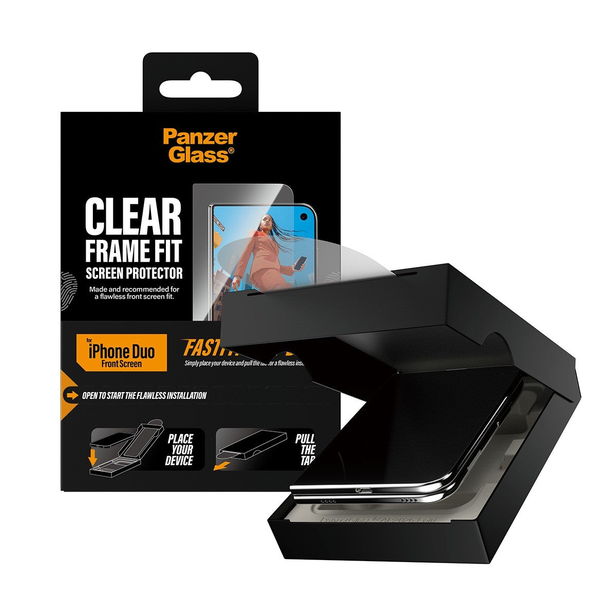 PanzerGlass iPhone Duo Näytönsuoja Frame Fit Fastfit