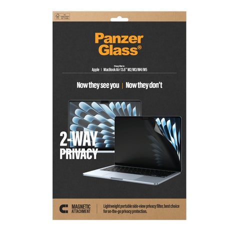 PanzerGlass MacBook Air 13 M1-M5 Näytönsuoja Magnetic 2-Way Privacy Film