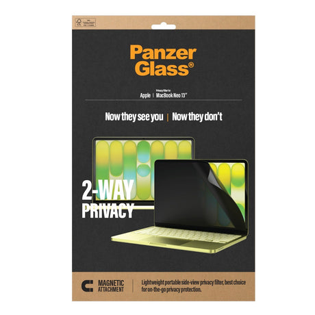 PanzerGlass MacBook Neo 13 Näytönsuoja Magnetic 2-Way Privacy Film