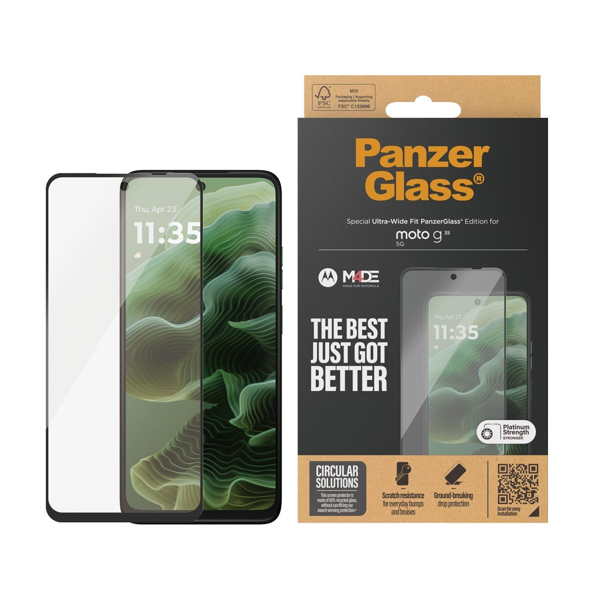 PanzerGlass Motorola Moto G56 Näytönsuoja Ultra-Wide Fit