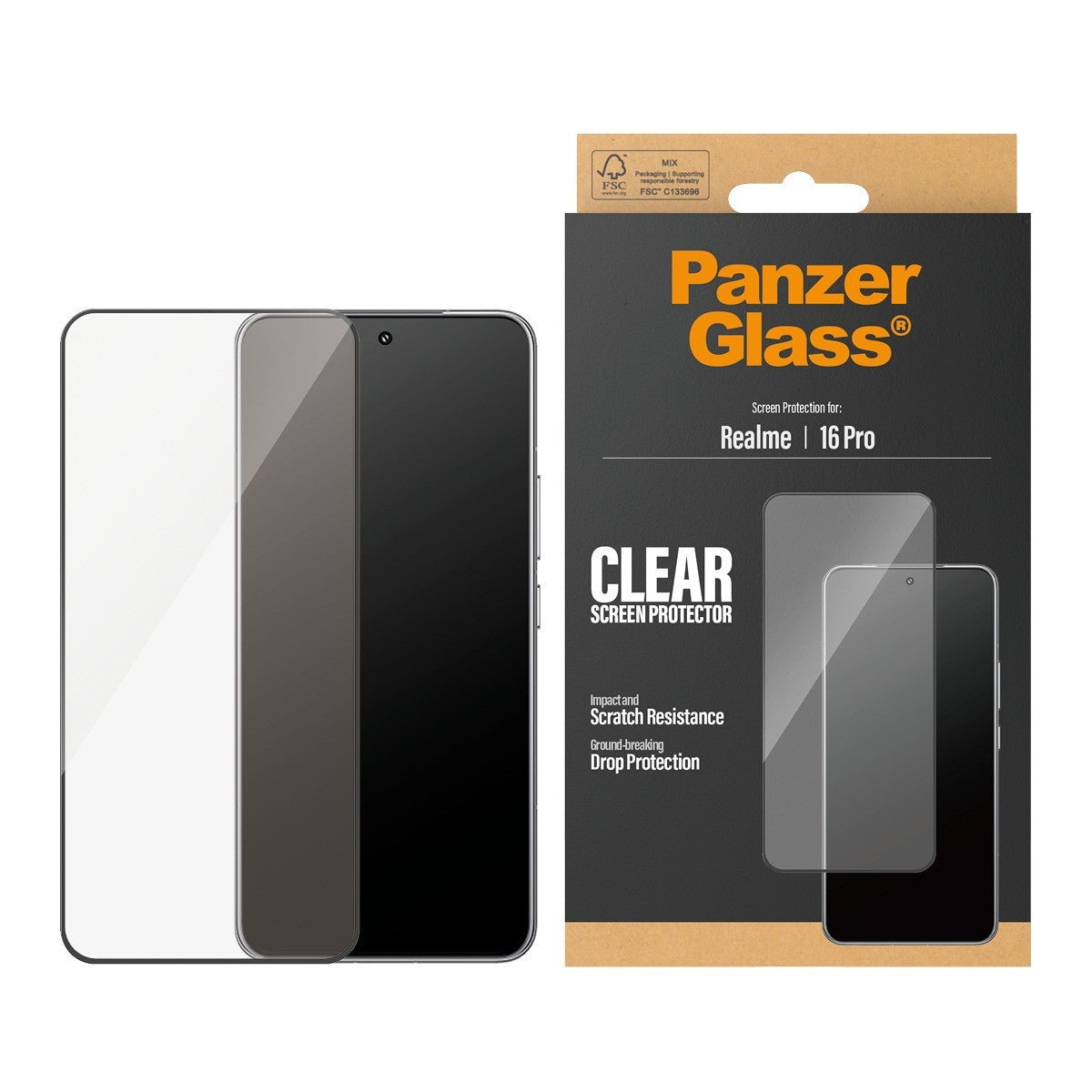 PanzerGlass Realme 16 Pro Näytönsuoja Ultra-Wide Fit