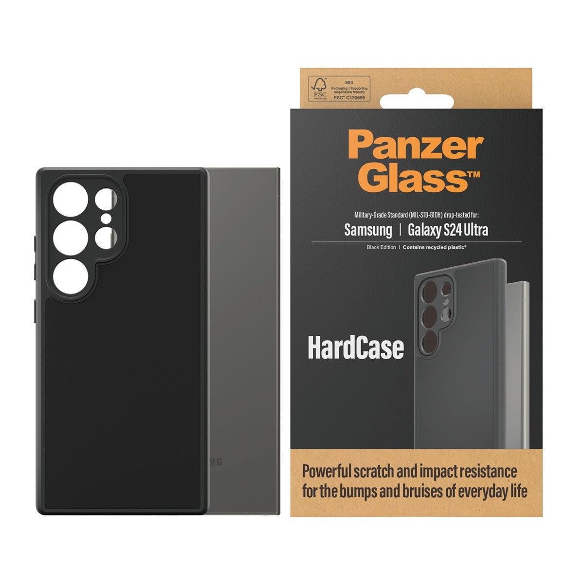 PanzerGlass Samsung Galaxy S24 Ultra Kuori HardCase Musta