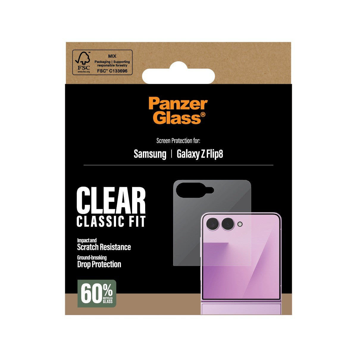 PanzerGlass Samsung Galaxy Z Flip 8 Näytönsuoja Classic Fit