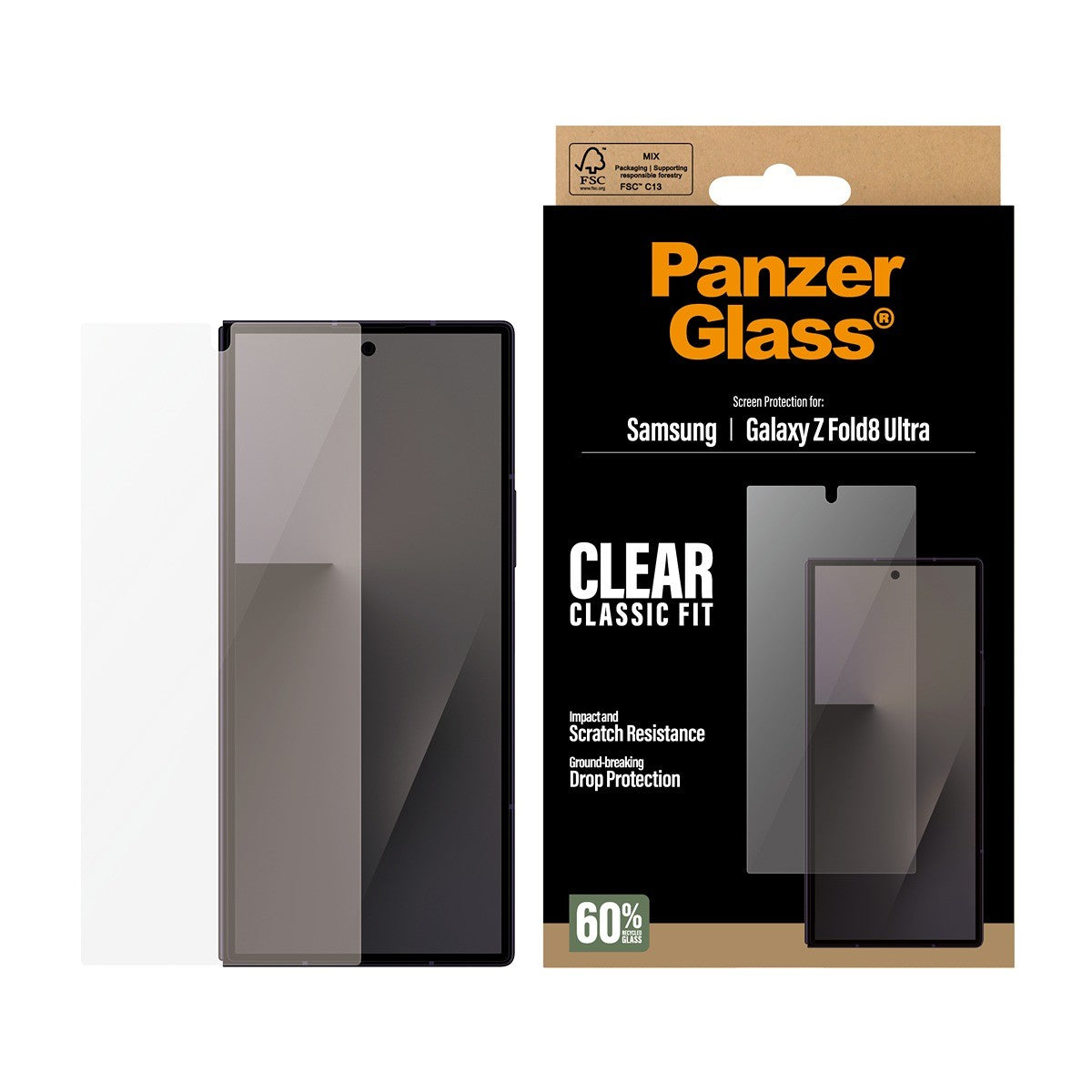 PanzerGlass Samsung Galaxy Z Fold 8 Ultra Näytönsuoja Classic Fit