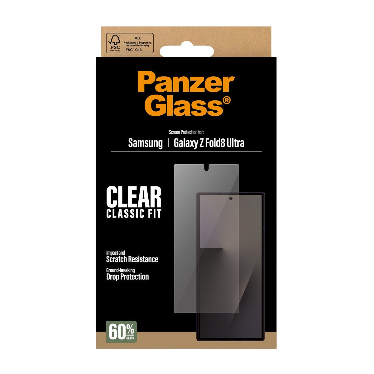 PanzerGlass Samsung Galaxy Z Fold 8 Ultra Näytönsuoja Classic Fit