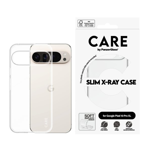 CARE by PanzerGlass Google Pixel 10 Pro XL -kuori Slim X-Ray Transparent