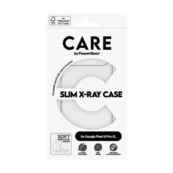 CARE by PanzerGlass Google Pixel 10 Pro XL -kuori Slim X-Ray Transparent