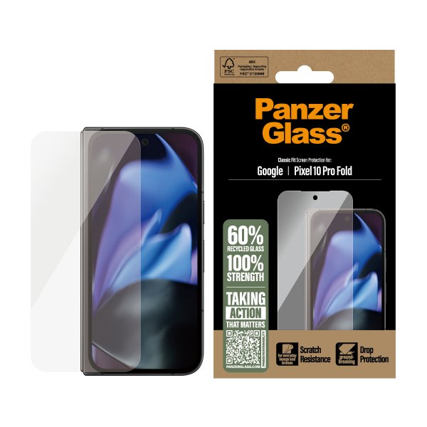 PanzerGlass Google Pixel 10 Pro Fold -näytönsuoja, Classic Fit