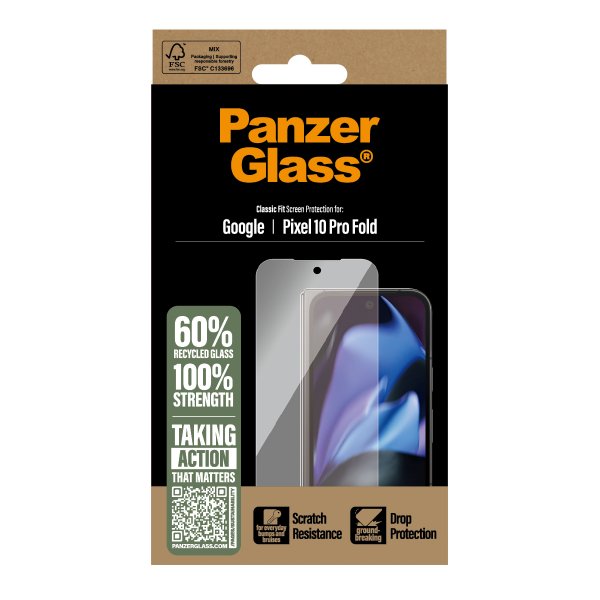 PanzerGlass Google Pixel 10 Pro Fold -näytönsuoja, Classic Fit