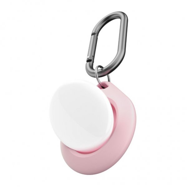 KeyBudz AirTag -pidike Secure Dock 2 kpl, pinkki