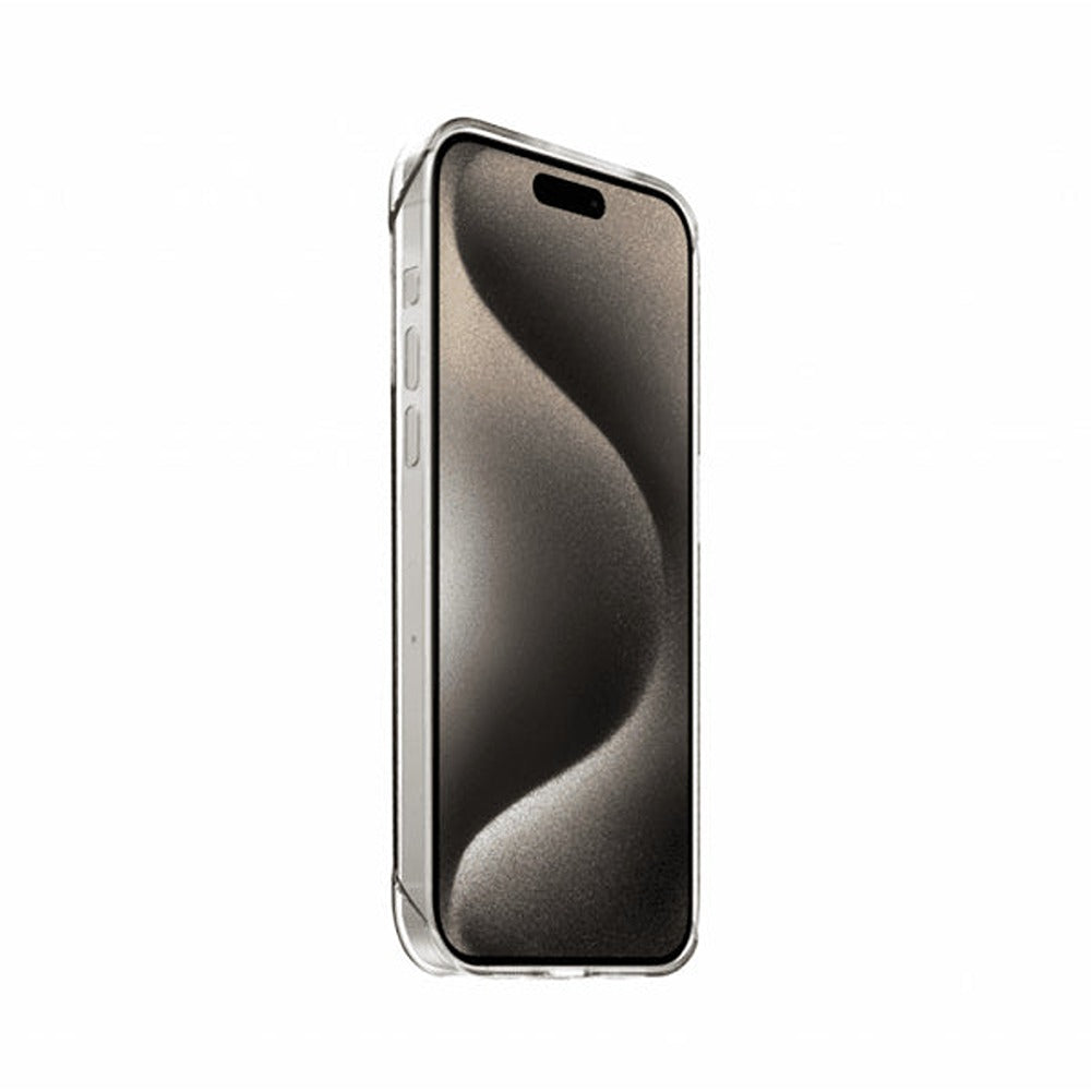 Just Mobile iPhone 15 Pro -suojakuori TENC Slim Fit, läpinäkyvä