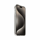 Just Mobile iPhone 15 Pro -suojakuori TENC Slim Fit, läpinäkyvä