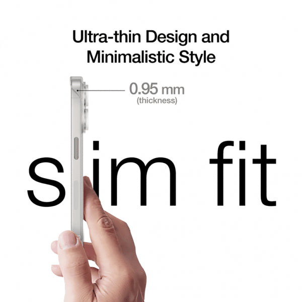 Just Mobile iPhone 15 Pro Max -suojakuori TENC Slim Fit Frost